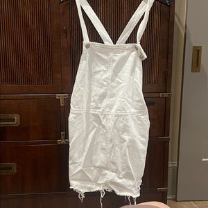 White Denim Overall Dress - BlankNYC